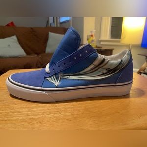 🥑Vans Old Skool (Warp) Nebulas Blue/Chrom Men’s Shoes